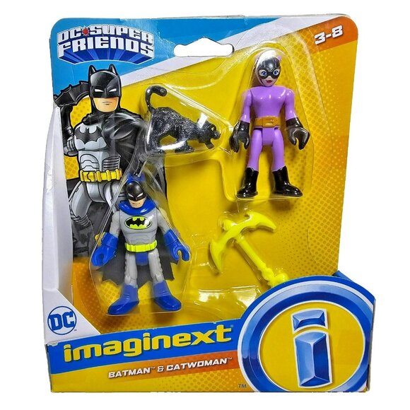 Imaginext Other - Fisher-Price Imaginext DC Super Friends Batman & Catwoman w/ Cat Action Figures